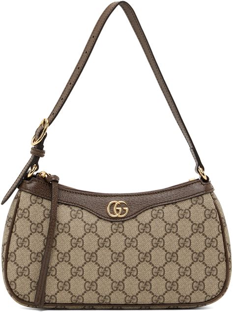 sac gucci femme beige|Gucci leather shoulder bag.